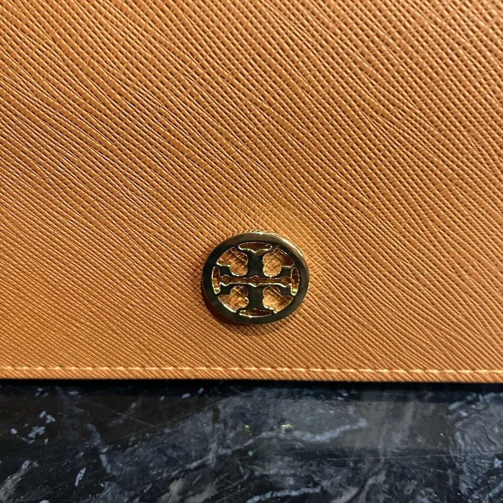 TORY BURCH ORANGE SMALL AUTHENTIC EYEGLASSES CASE EXCELLENT CONDITION‎
